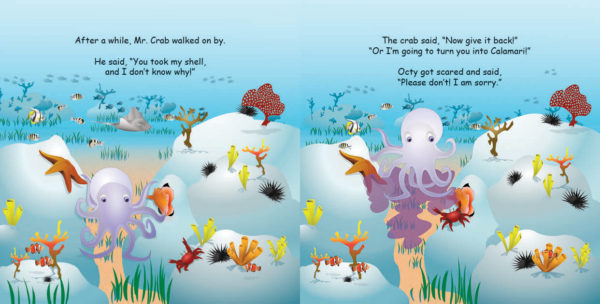 Octy the Octopus Book Sample Page