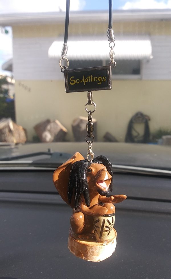 Sculptlings Collectables Jimmy the Drummer car hanger