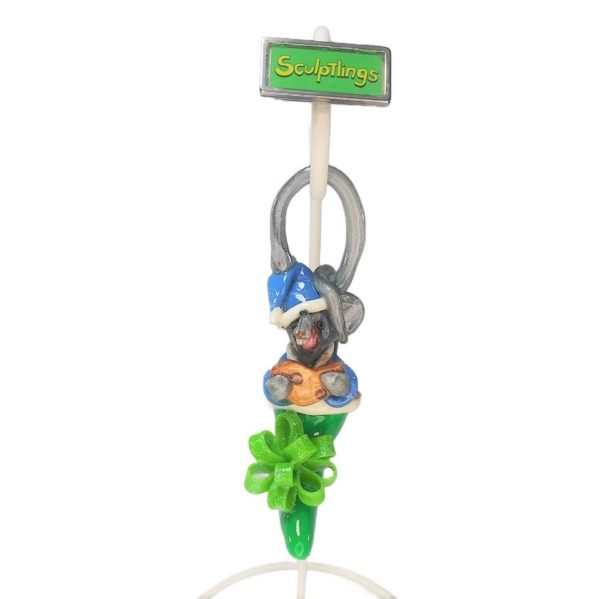 Pete Sweet Mouse Ornament – 0017 with Green Logo