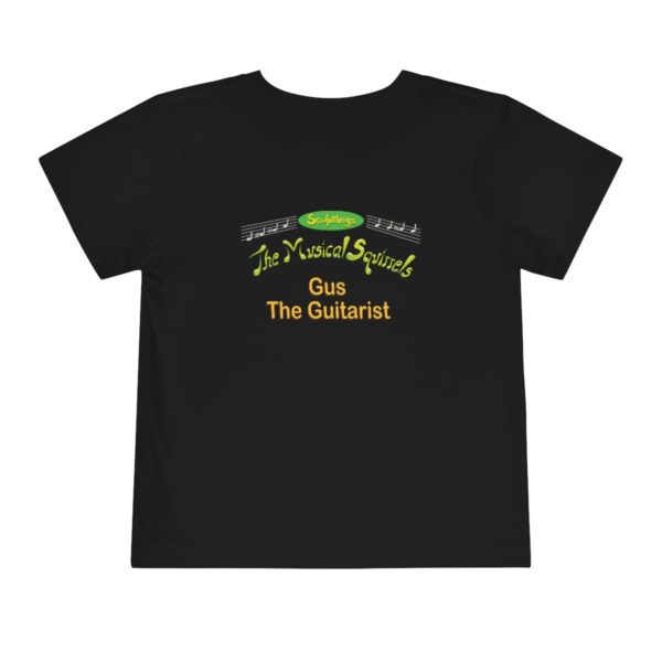 Gus the Guitarist Music Shirt Black Back