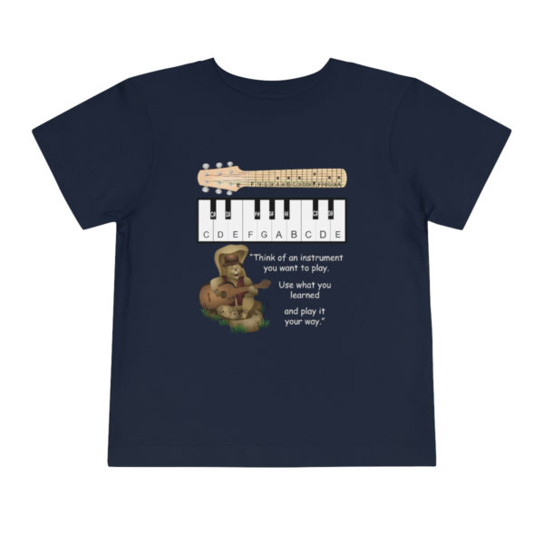 Gus the Guitarist Music Shirt Navy