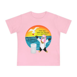 Patty the Paddleboarder Toddler T-Shirt - Pink Front