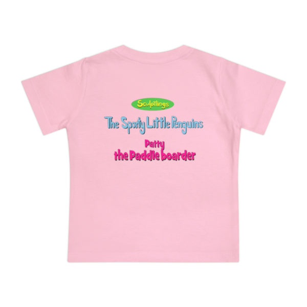 Patty the Paddleboarder Toddler T-Shirt - Pink Back