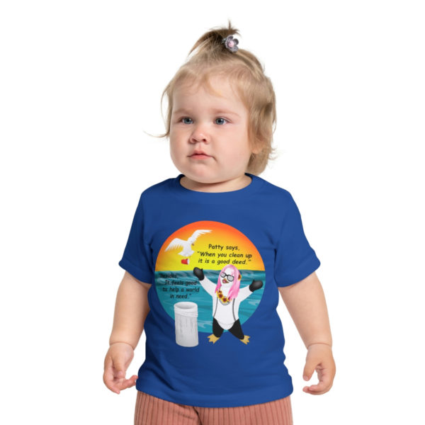 Patty the Paddleboarder Toddler T-Shirt in Blue