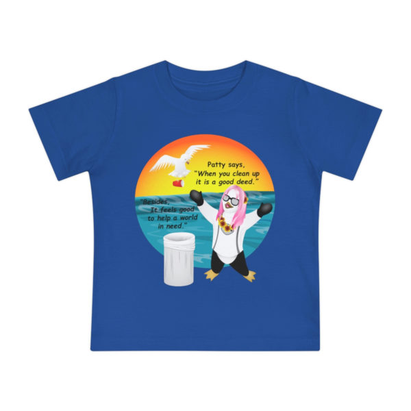 Patty the Paddleboarder Toddler T-Shirt in Blue Front