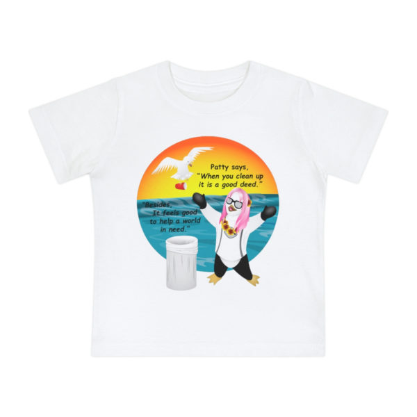 Patty the Paddleboarder Toddler T-Shirt - White Front