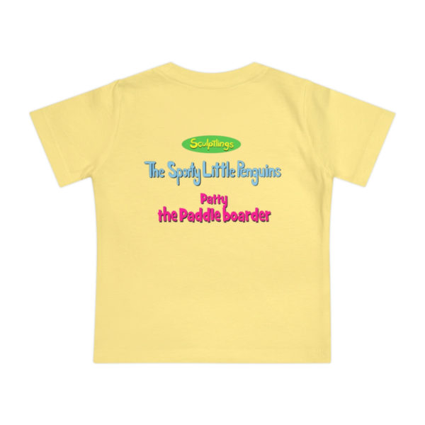 Patty the Paddleboarder Toddler T-Shirt- Yellow Back