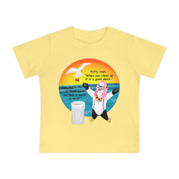 Patty the Paddleboarder Toddler T-Shirt- Yellow Front