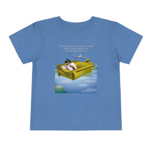 Violet the Pilot T-Shirt in Heather Columbia Blue