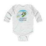 Joe the Snowboarder Long-Sleeve Bodysuit in White