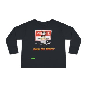 Slater the Skater Toddler Shirt in Black