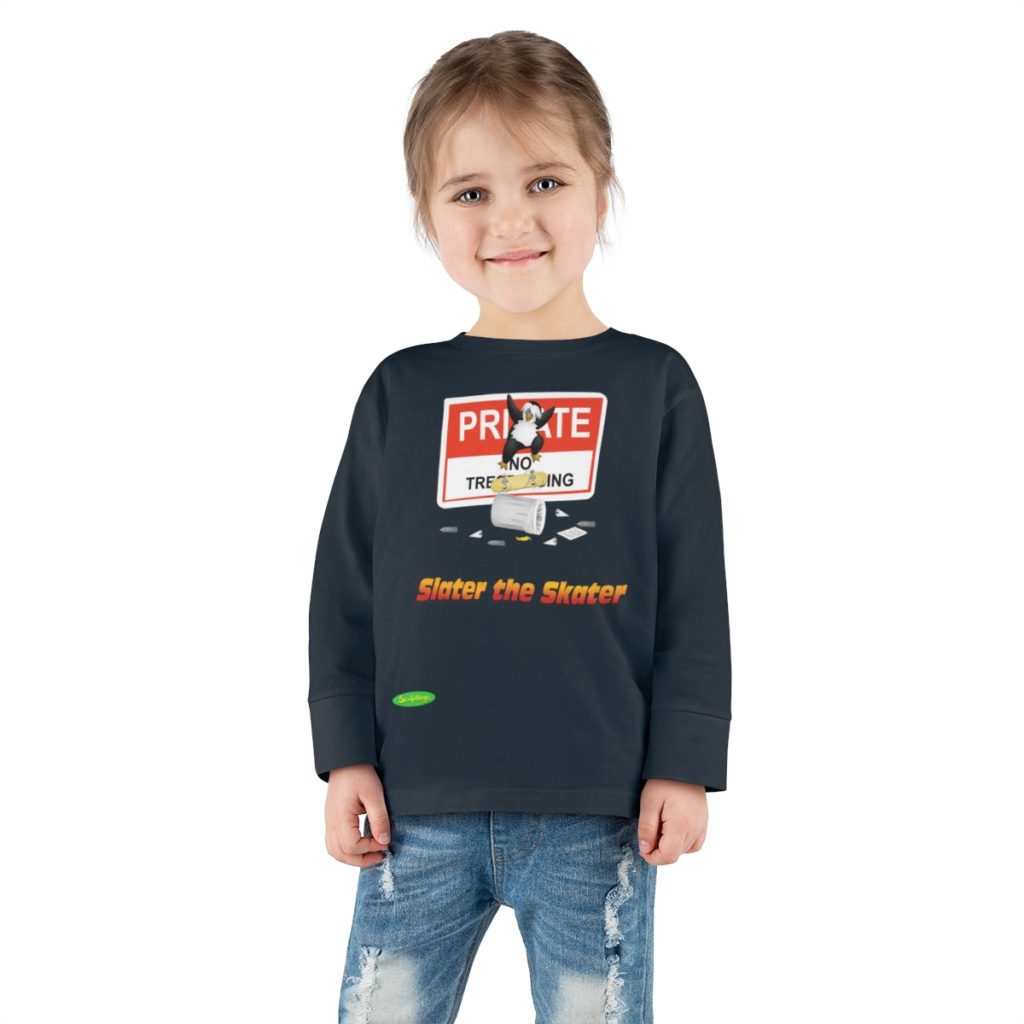 Slater the Skater Toddler Shirt in Navy Unisex Lifestyle